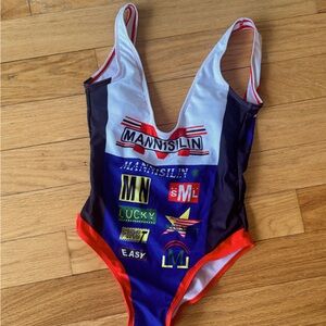 Swim Solutions Multicolor Graphic One Piece